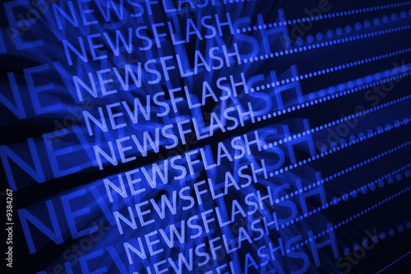 Obraz Newsflash Niebieski