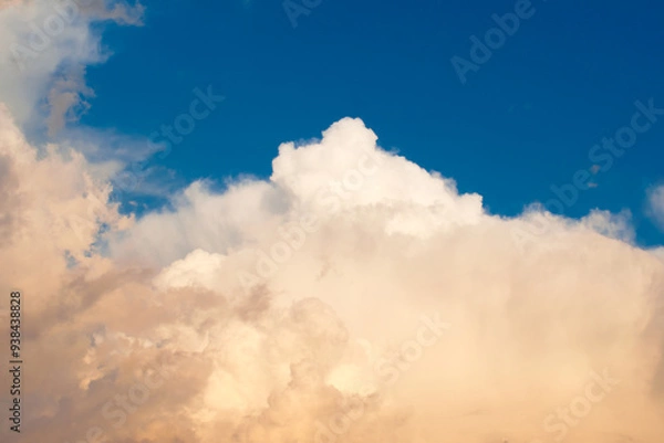 Obraz Evening sky with cumulus clouds