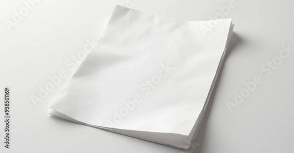Obraz white paper on white