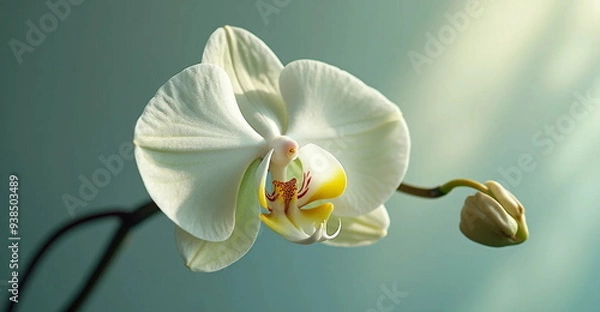 Obraz white orchid closeup