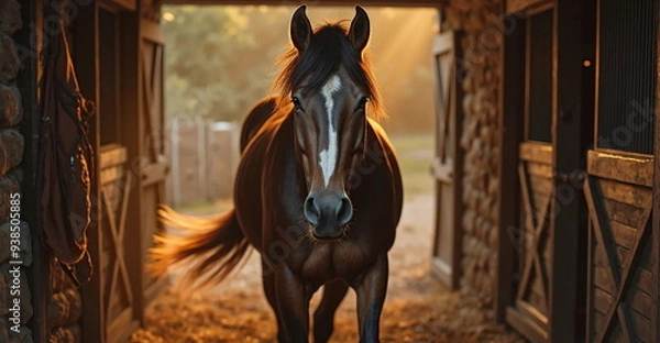 Obraz horse on the farm