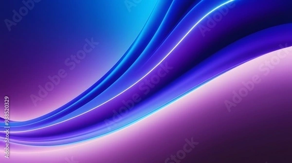 Obraz Gradient Blue background. blurry blue gradient color background. vibrant gradient modern background. synthwave wallpaper. modern wavy background. wavy blue wallpaper. Wavy blue gradient background.