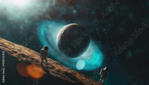 Fototapeta 宇宙飛行士のイラスト