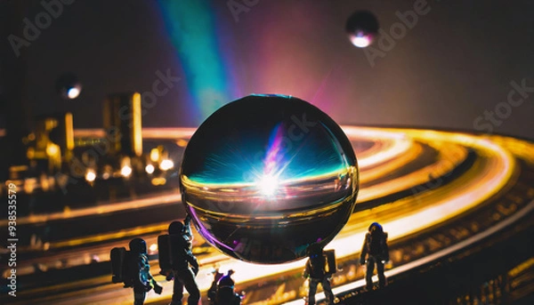 Fototapeta 宇宙飛行士のイラスト