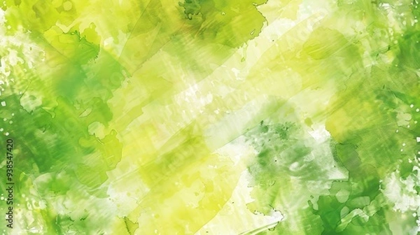 Fototapeta Stunning Green Beautiful Simple Watercolor Background: A Serene and Elegant Visual Treasure. Showcasing the Charm of Soft Colors and Minimalist Design.