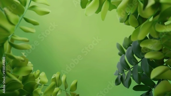 Fototapeta Stunning Green Beautiful and Minimalist Background: A Serene and Elegant Visual Delight. Bringing a Touch of Nature's Simplicity and Charm.