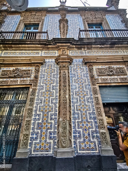 Obraz the blue tiled facade