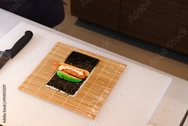 Obraz making sushi