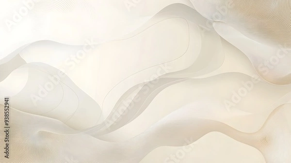 Fototapeta Clean and minimalistic background with light beige accents and subtle abstract geometric patterns ideal for elegant and sophisticated presentations branding digital designs and premium portfolio