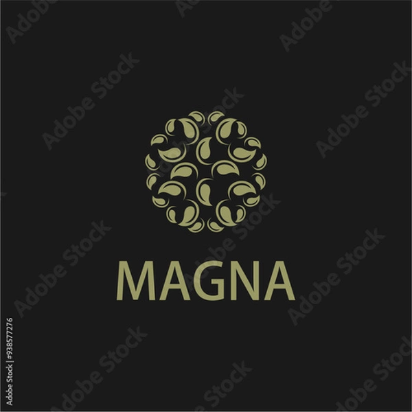 Obraz leaf logo design vector illustration