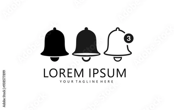 Obraz bell logo design vector illustration