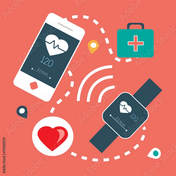 Fototapeta Activity healthy tracker