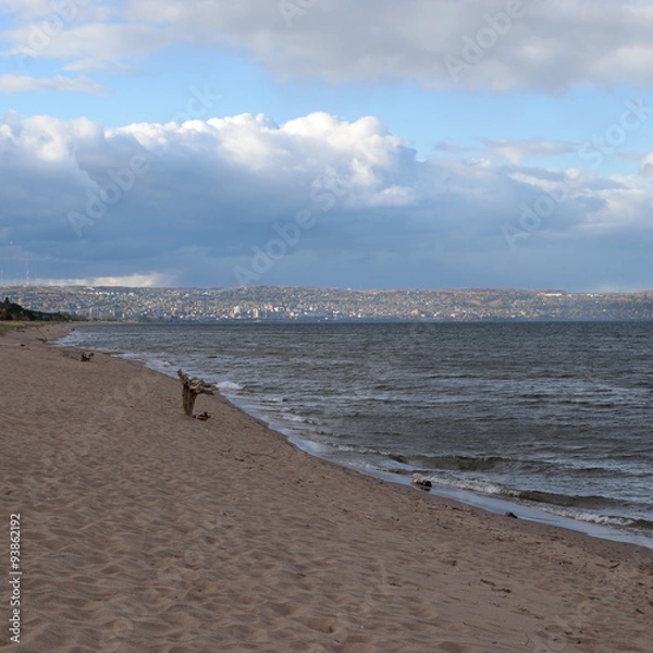 Fototapeta Duluth Skyline and Lake Superior Shoreline