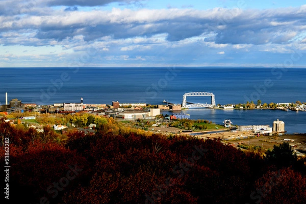 Fototapeta View of Duluth in Fall