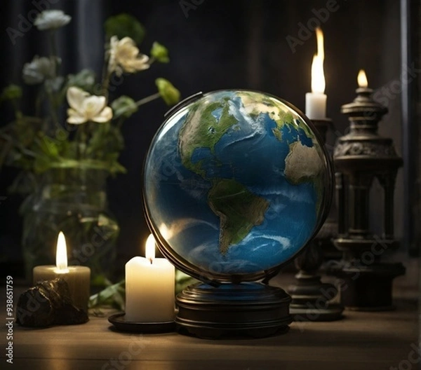 Fototapeta Earth Hour, Ecology and Environment Concept