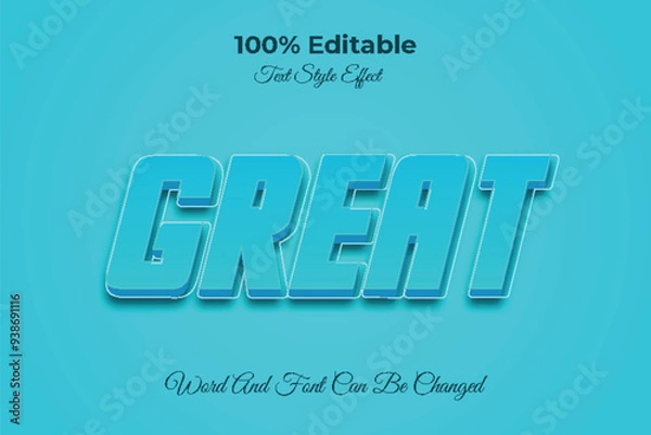 Obraz Great editable text effect template