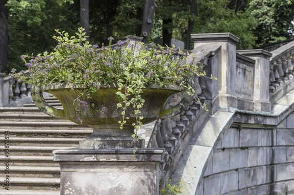 Obraz garden stone vase