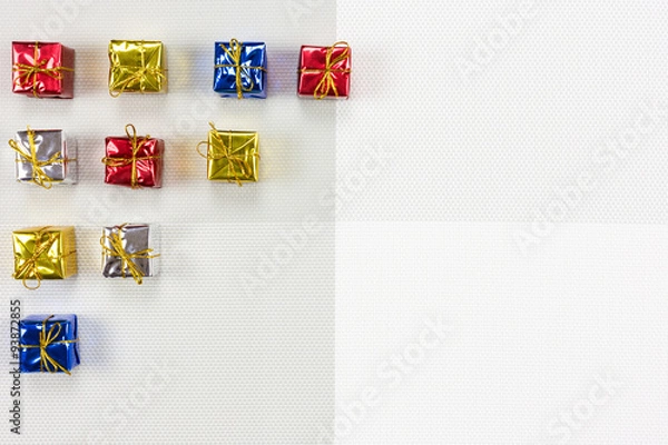 Obraz background with colored packs