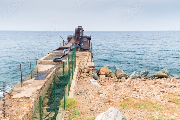 Obraz the abandoned pier