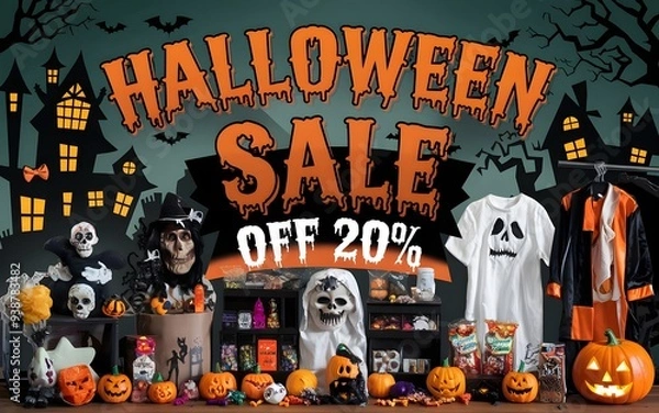 Obraz Halloween Sale Off 20% Poster.