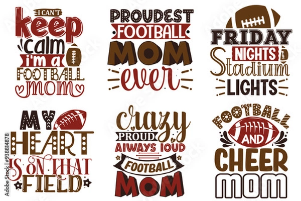 Fototapeta Elegant Mom Life Typographic Emblems, Quotes Bundle Vector Illustration for Printing Press, Mug Design, Social Media Post