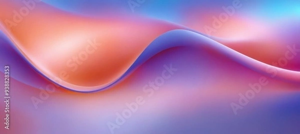 Fototapeta Abstract digital art piece wave-like design background gradient