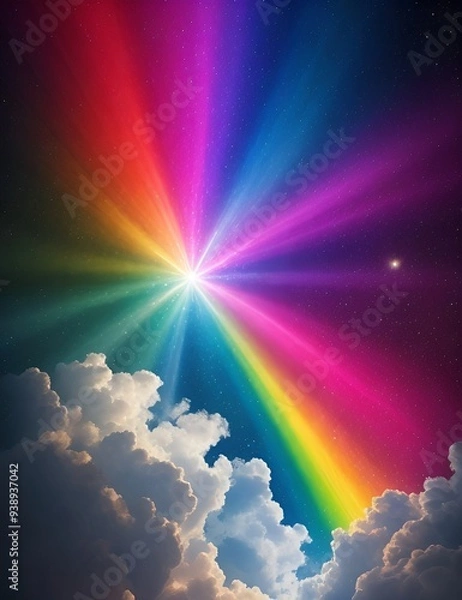 Obraz rainbow in the sky