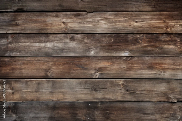 Fototapeta Processed collage of old retro wooden wall surface texture. Background for banner, backdrop