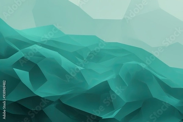 Fototapeta Vibrant Teal Abstract Noise Background with Soothing Gradient Texture