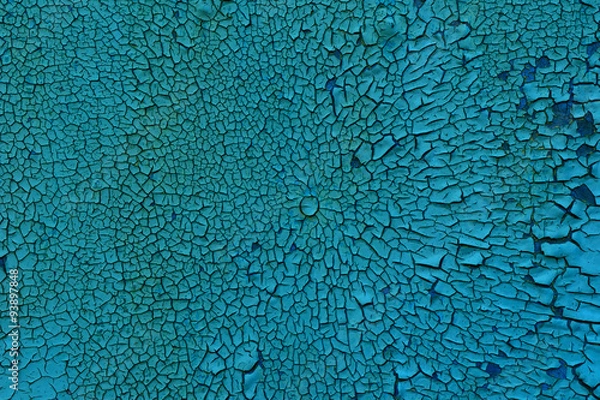 Obraz Texture - old blue paint