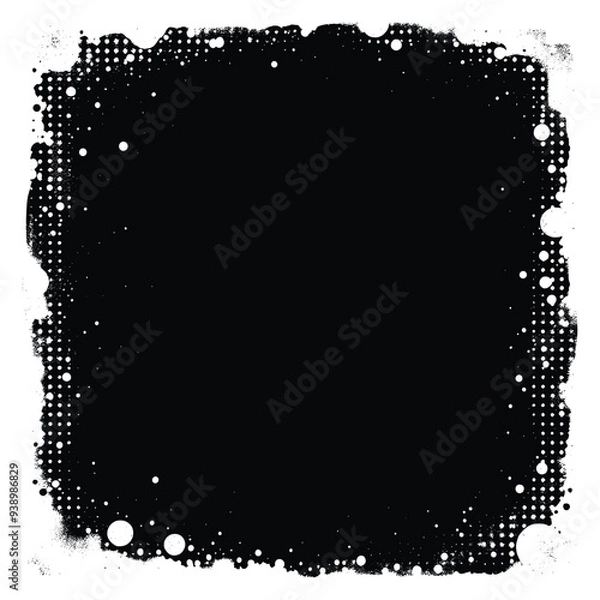 Obraz Grunge Black and White Texture with Dots