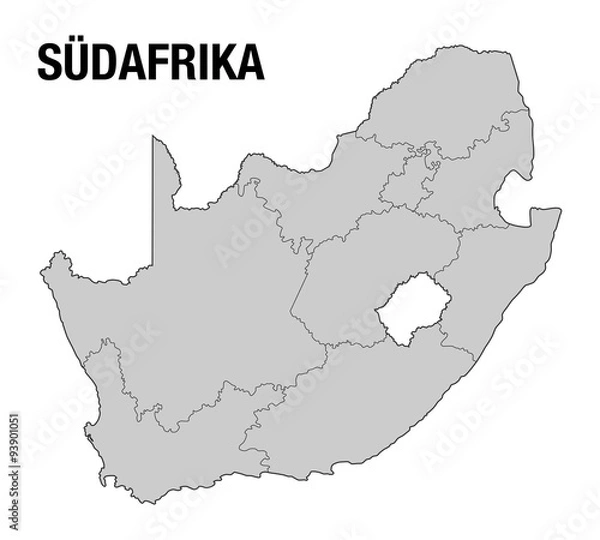 Obraz Südafrika Karte