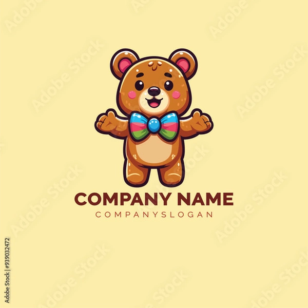 Obraz bear logo design, vector logo, illustration