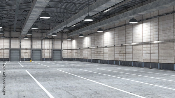 Obraz Large modern storehouse with some goods