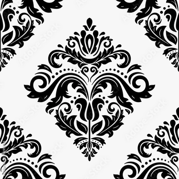 Fototapeta Damask Seamless  Pattern