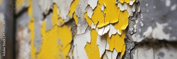 Obraz crack concrete white wall or Cement wall background