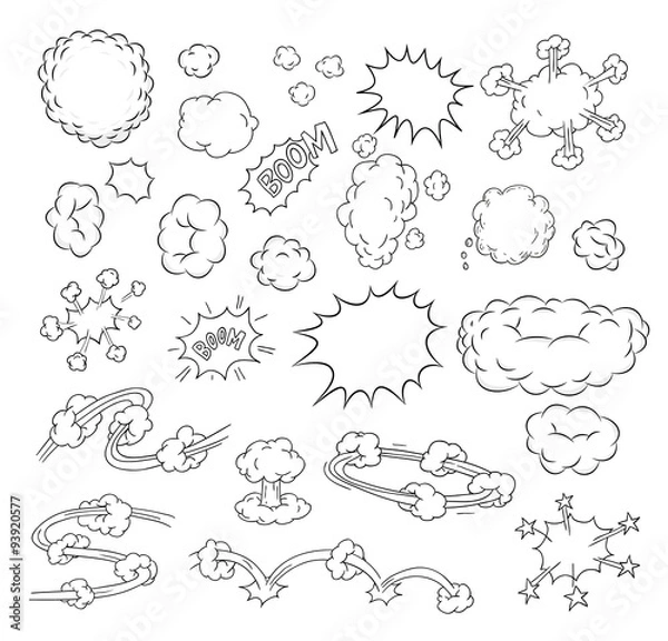 Obraz collection of comic icons. Vector illustration