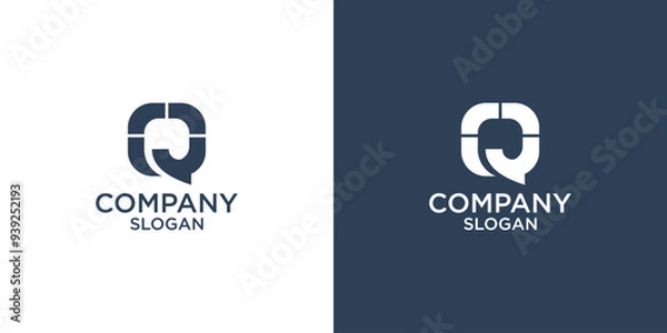 Fototapeta letter q abstract monogram logo vector design