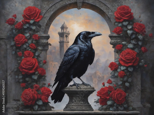 Fototapeta eagle on the wall