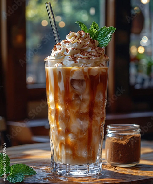 Obraz iced coffee in a restaurant