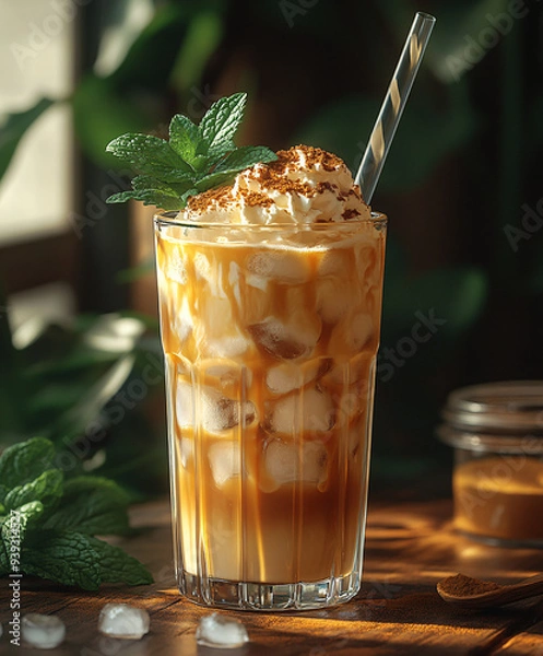 Obraz iced coffee in a restaurant
