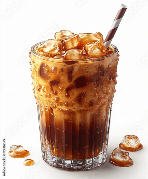 Obraz iced coffee with chocolate
