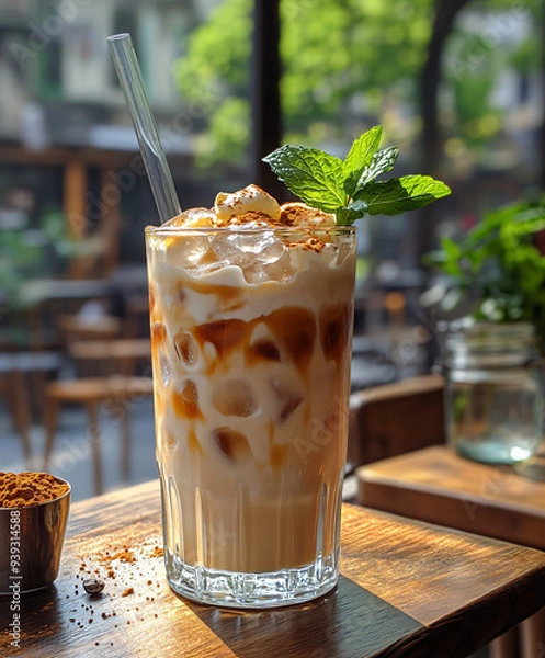 Obraz iced coffee in a restaurant