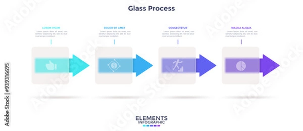 Fototapeta Modern Infographic Vector Template
