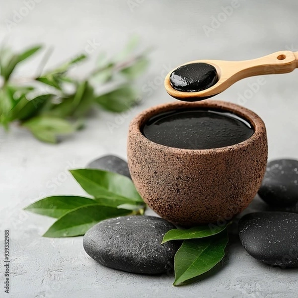 Obraz A spa session that pairs hot stone massage with a detoxifying mud bath