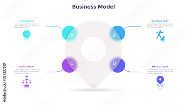 Fototapeta Modern Infographic Vector Template