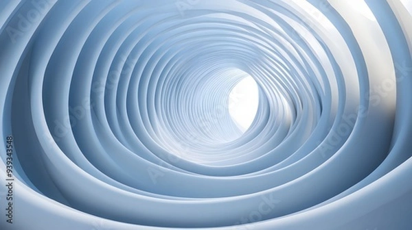 Fototapeta 42. Modern abstract 3D render with dynamic geometric forms and a circular ceramic background