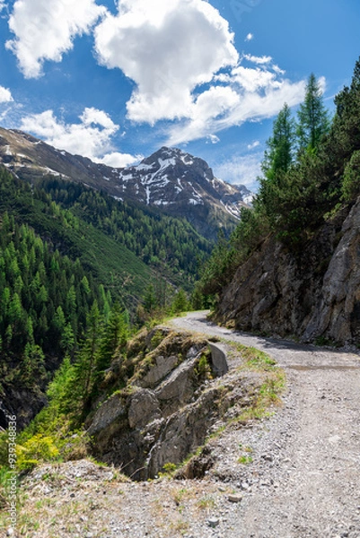Fototapeta tunnel path near Holzgau in Austria