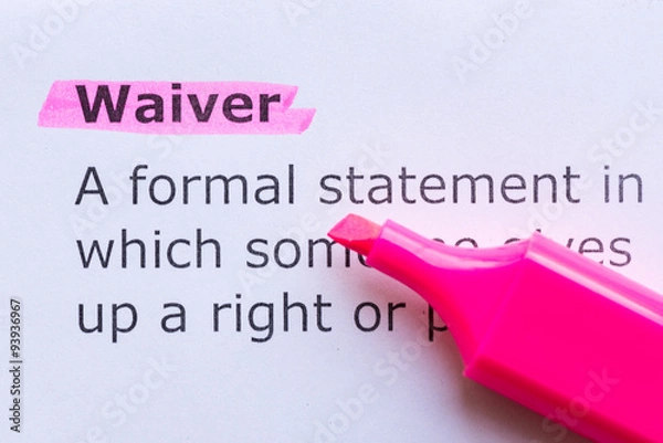 Obraz waiver
