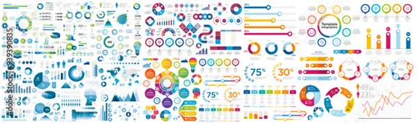 Obraz infographics collection